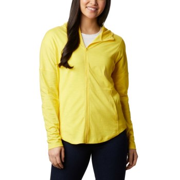 Columbia Cades Cove Full Zip, Sudaderas Con Capucha Amarillos Para Mujer | 298761-MCT